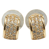 ディオール ラインストーン ピアス ゴールド メッキ レディース Dior 【中古】